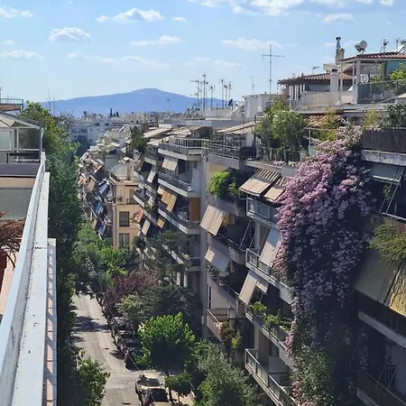 Downtown, Penthouse Apartment With Great View, Pagkrati Athens Exterior photo