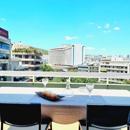Downtown, Penthouse Apartment With Great View, Pagkrati Athens Exterior photo